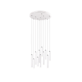 Tubular LED pendant 40 cm matt white