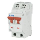 Miniature circuit breaker (MCB) with plug-in terminal, 4 A, 2p, characteristic: D