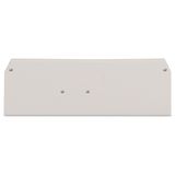 End and intermediate plate 2.5 mm thick light gray