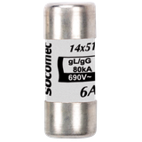 Cylindrical fuse gG type 10A 690Vac size 14x51 with striker