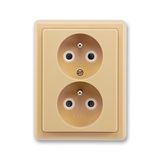 5512C-2349 D2 Socket outlet double, earthing pin