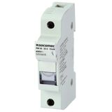 RM cylind. fuse holder without sign. aux. cont. (2 mod)-50A-1P+N-NFC-F