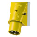 Wall mounted inlet, 32A3p4h110V, IP44