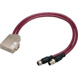 PROFIBUS DP-Adapter-Cable M12-Dsub9-M12