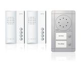 Doorman Audio Set 2 units, silver/white