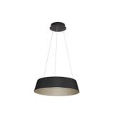 Triac Dimmable Sandy Black Aluminium Outside  Champaign Gold Inside  LED 53 Watt 230 Volt  1982Lm 3000K IP20   D: 54 H: 200 cm Adjustable Height