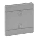 Cover plate Valena Life - GEN/ON/OFF marking - 2 modules - aluminium