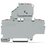 2202-1911/1000-836 2-conductor fuse terminal block; with pivoting fuse holder; with additional jumper position