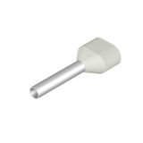 Wire end ferrule, Twin wire-end ferrule, 0.75 mm², Stripping length: 1