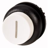 Pushbutton, RMQ-Titan, Extended, maintained, White, inscribed, Bezel: black