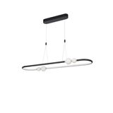 Triac Dimmable Black Aluminium Opal Glass LED 45 Watt 230 Volt 4751Lm 3000K IP20 L: 100 W: 29 H: 120 cm Adjustable Height  Included Remote Control