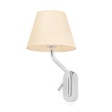 ETERNA CHROME WALL LAMP E27 15W WITH RIGHT READER