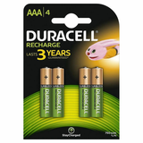 DURACELL Rechargeable HR03 AAA 750mAh BL4