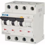 RCD/MCB combination, 32 A, 100 mA, MCB trip characteristic: C, 3p+N, RCD trip characteristic: A