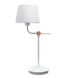 Solor White+Gold Table Lamp 1xE27