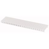 Blanking strip 12 SU, white, thick-ribbed