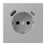 SCHUKO socket with USB charger LC32012 LC1520-15CA204