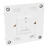 Arteor™ - Double pole switch - 40 A 250 V~ - 4'' x 4'' - White