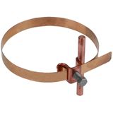 Conductor holder for Rd 6-8mm Cu/bronze for downpipes D 50-120mm
