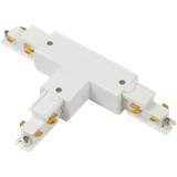 Primo Three Circuit T Connector Right Earth Outside White