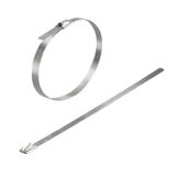 Cable tie, 4.6 mm, Stainless steel 1.4404 (316L), 778 N, silver