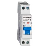 Miniature Circuit Breaker (MCB) AMPARO 4.5kA, C 13A, 1+N,1MW