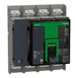 Circuit breaker, ComPacT NS1250N, 50kA at 415VAC, 4P, fixed, manually operated, MicroLogic 2.0 control unit, 1250A