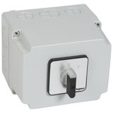 Cam switch - changeover switch with off - PR 40 - 4P - 50 A - box 135x170 mm