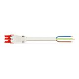 pre-assembled connecting cable Eca Socket/open-ended red