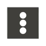 8555.3 NS Cover plate 3RCA connection unit - Soft Black Cinch/S-Video 1 gang Black - Sky Niessen