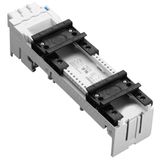 Busbar- adapter 25A 45mm 2 RAIL 3X6