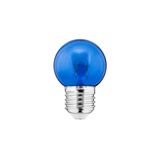 LED Color Bulb 1W G45 240V 10Lm PC blue clear FILAMENT U THORGEON