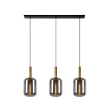 Lucide JOANET - Pendant light - 3xE27 - Smoke Grey