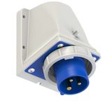 CEE-wall mounted plug  16A 3p 6h with dust cap