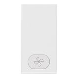 Button 1M fan symbol white