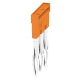 Cross connection ZQV 2.5N/3, W-Series, for the terminals, No. of poles: 3, Orange, Weidmuller