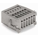 1-conductor male connector CAGE CLAMP® 4 mm² gray