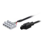 Power cable with 4-way screw terminal