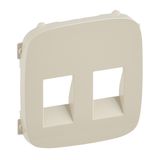 Cover plate Valena Allure - double loudspeaker socket - ivory