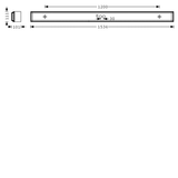 Surface-mounted luminaire Montigo Diffuser White rectangular ETDD 25W 3400lm Lambertian (L) IP40 IK02 3 SDCM