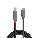 3m USB 3.2 Type C to B Cable, 5Gbps, Anthra Line USB Type C Male to B Male