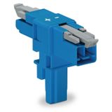 T-distribution connector 2-pole Cod. I blue