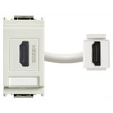 HDMI socket connector white