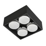 Luminaire without light source - 4x GX53 IP20 - Steel - Black