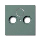 1743-803 CoverPlates (partly incl. Insert) Busch-axcent®, solo® grey metallic