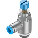 GRLA-3/8-QS-8-RS-D One-way flow control valve