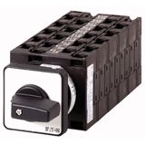 Step switches, T3, 32 A, flush mounting, 10 contact unit(s), Contacts: 20, 45 °, maintained, Without 0 (Off) position, 1-4, Design number 8485