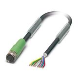 SAC-8P- 0,3-PUR/M 8FS SH BK - Sensor/actuator cable