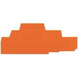 End and intermediate plate 2.5 mm thick orange