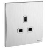 281110BA Mallia Senses 1 gang BS unswitched socket outlet - 13A